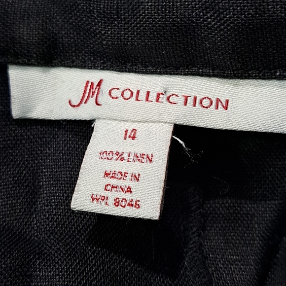 MJ Collection 100% linen wrap dress size 14 - Picture 5 of 5